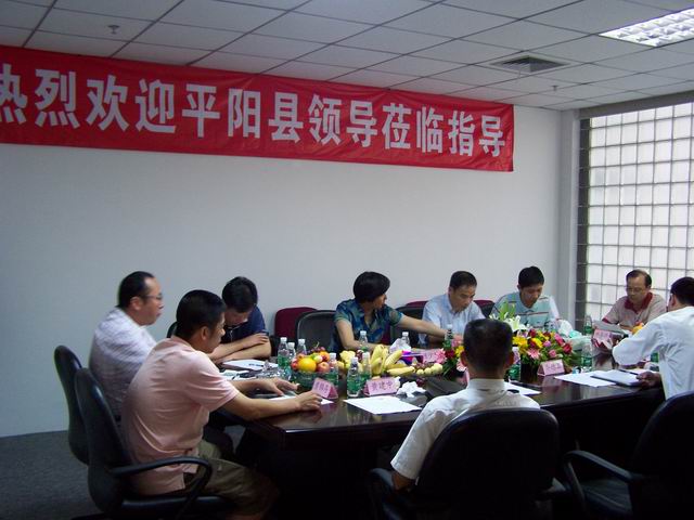 平阳县政府领导对三亿集团进行考察