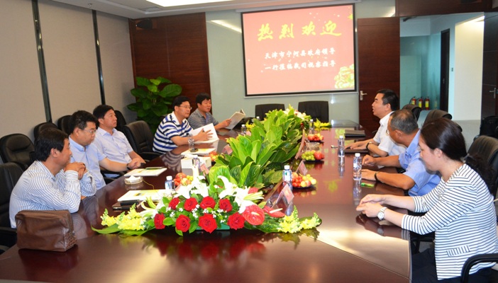 天津市宁河县政府领导考察三亿